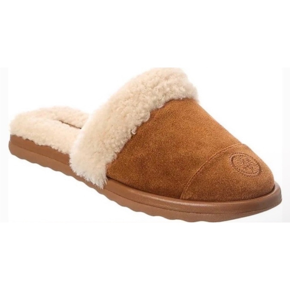 Tory Burch Shearling suede slippers